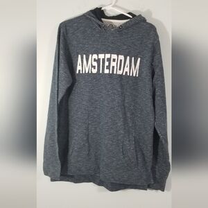 American Rag Company Amsterdam Pullover Hoodie. Dual Front Hand Pockets. Size L.